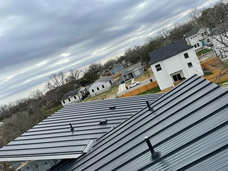 Standing seam metal roof panels with vents for Skylight Repair in Reno